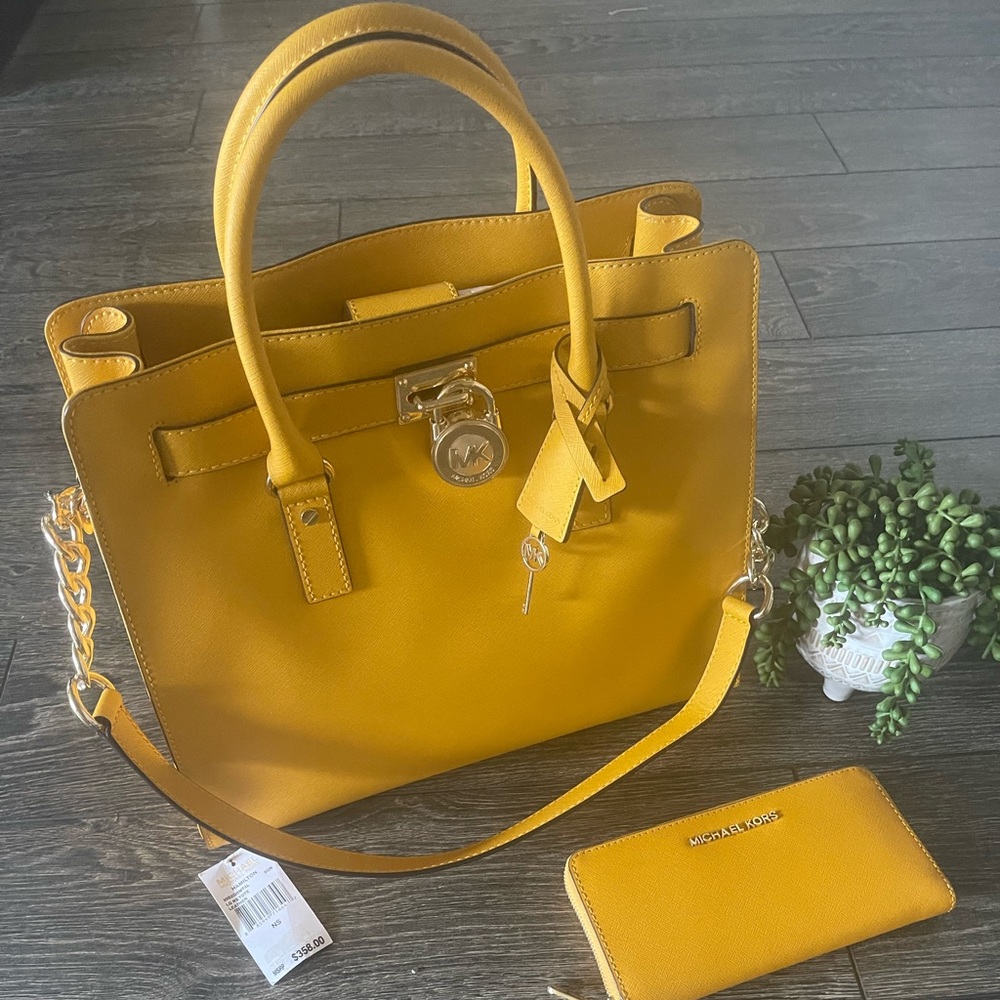Micheal Kors lock and key tote.
